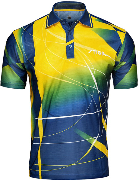 Blue and yellow t shirt hotsell